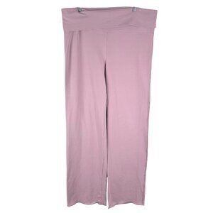 Skims Cotton Blend Jersey Foldover Pants 3X Dusk Stretch Casual‎ NWT PT-2544